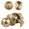 Trans Atlantic Co. ECB Bright Brass Grade 3 Cylindrical Entry Door Knob 2-3/8 in Backset Lockset and Single Cylinder Deadbolt Combo Pack DL-ECB53S238DB251-US3 - alternate 1
